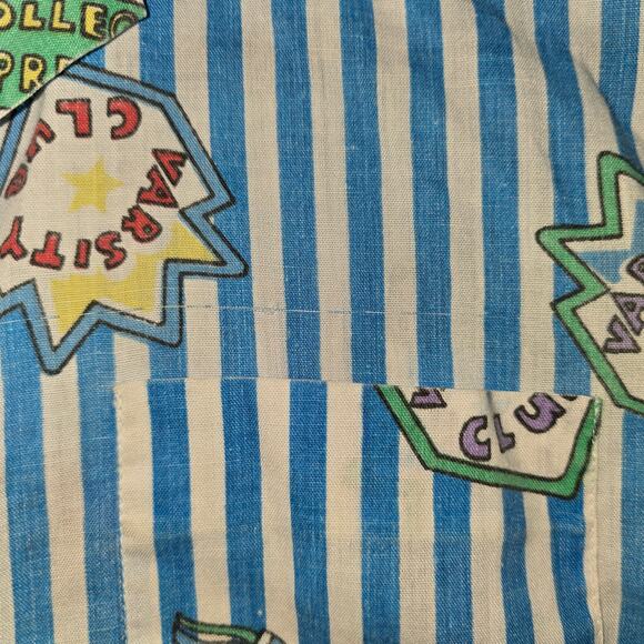 Vintage Fun Connections 80s Kids Short Sleeve Retro Button-Up Size 7 - Picture 6 of 12